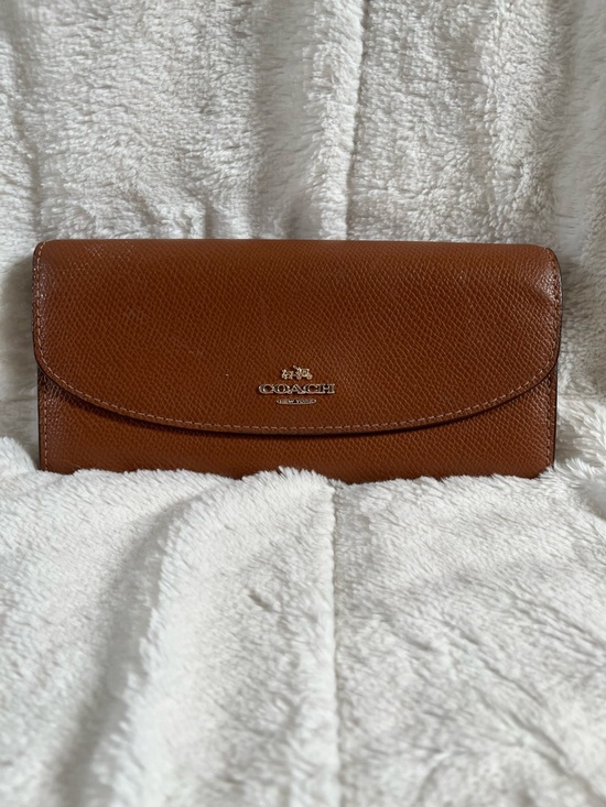 Coach Handbags - Coach Brown Leather Long Wallet